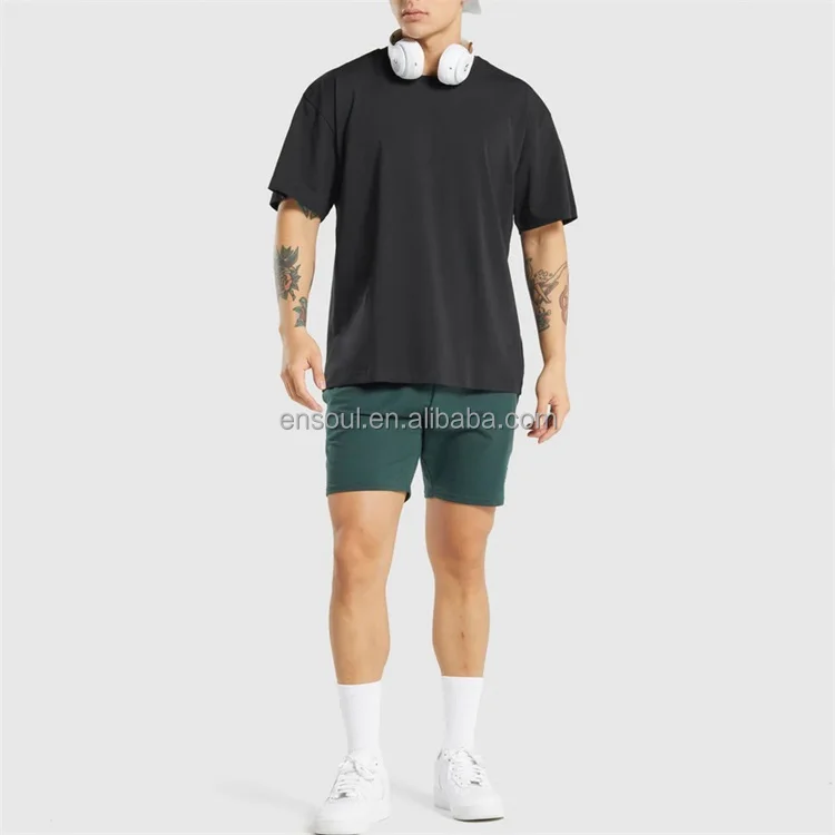 OEM Custom logo 100% Cotton Crew neck plain blank loose baggy oversized t shirt for men