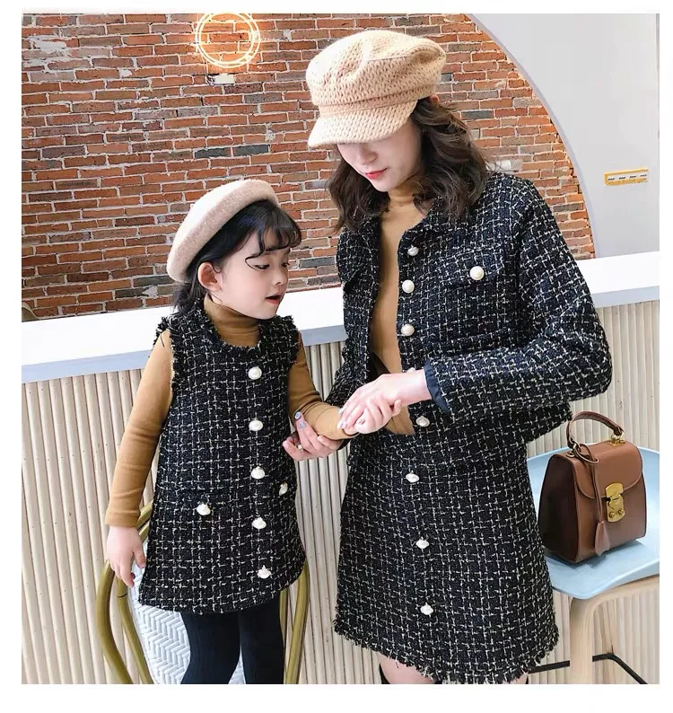 christmas dress baby girls party children girl dress mother and daughter matching outfits winter clothing mum roupas ropa
