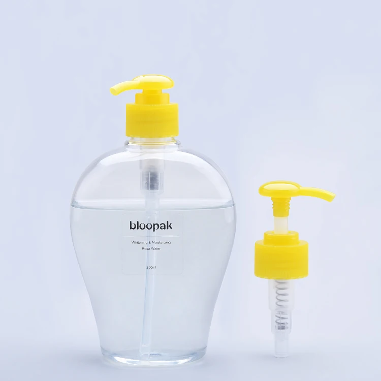 Hot sale bottle use yellow plastic screw hand wash plastic lotion pumps