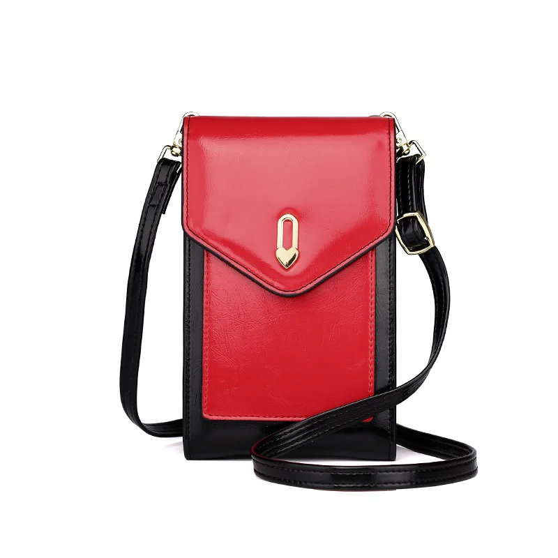 
Small Shoulder Bag Mini Leather Cell Phone Bag Women Crossbody Wallet 