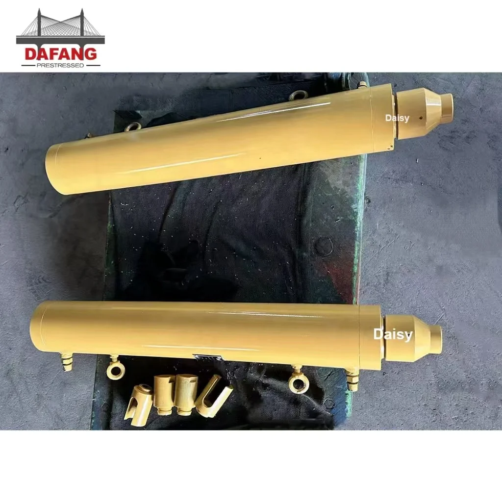 QYC Post Tensioning Equipment 100MM 200MM 300MM 500MM Stroke 14T 25T Electric Hydraulic Jack 20 Tons Mono Stressing Jack