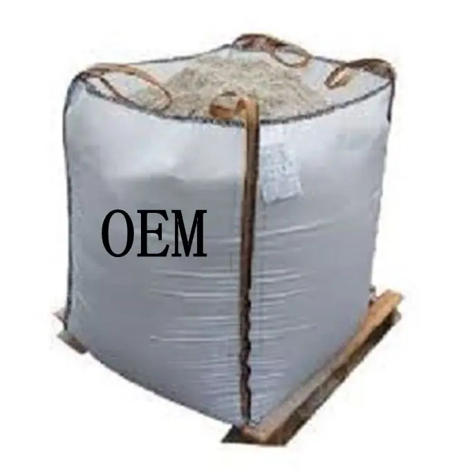 2024 Custom Weight Big Bag Cement PP Woven Inner Corner 1 Ton Big Jumbo Sand Bag PP Woven Jumbo Bag 1000kg