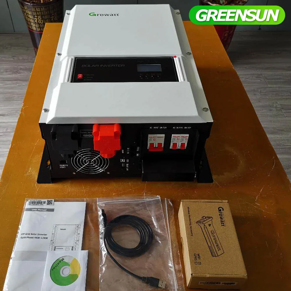 Best price growatt spf 12000t dvm 10000t 8000t split phase 120/240v solar inverter  6000t 5000t 4000t off grid growatt inverter