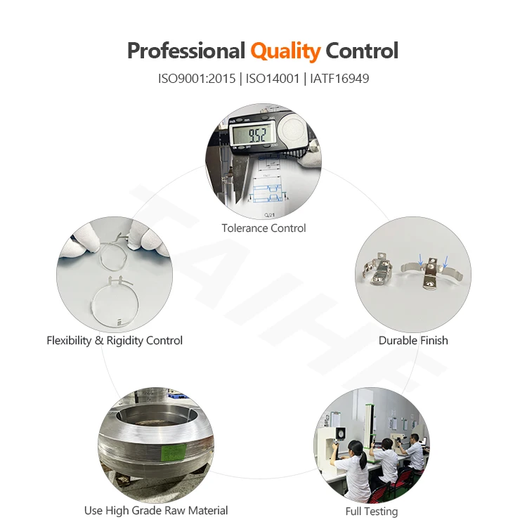 Пользовательские прецизионные металлические штамповочные части из нержавеющей стали плоские листовые Пружинные зажимы