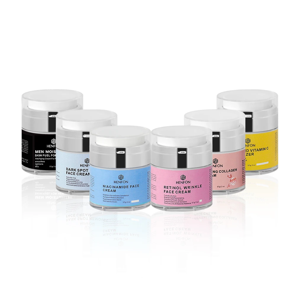 OEM/ODM Skin Care Face Cream Collagen Niacinamide Retinol Hyaluronic acid Kojic Acid Vitamin C Anti Aging Face Whitening Cream