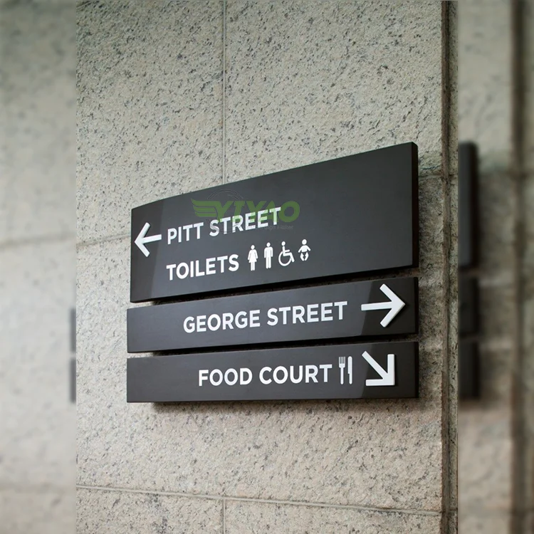 YIYAO Customized Direction Floor Number Acrylic Hotel Sign