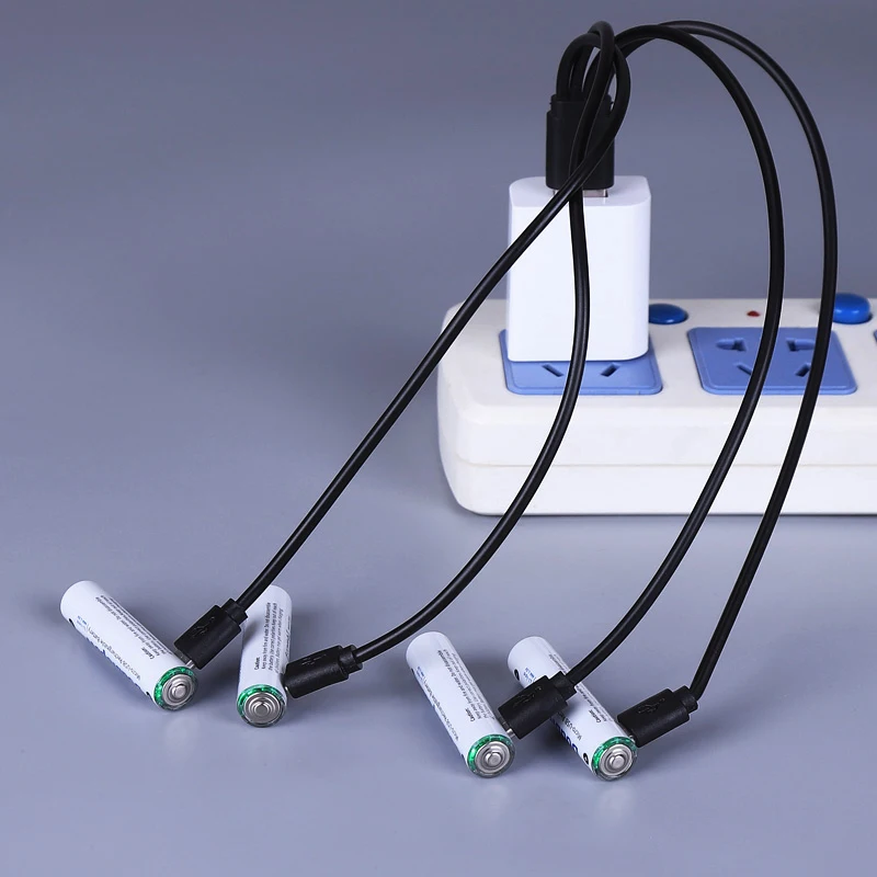 New arrivals 1.5v 1000mWh Micro-USB Li-ion battery usb charging aaa size rechargeable lithium ion battery