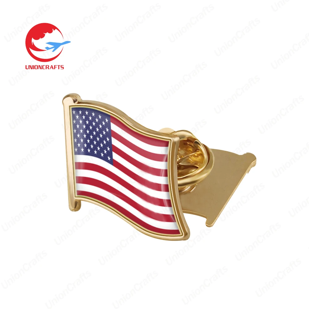 Mexico Saudi Arabia Palestine US UAE American Flag Lapel Pins