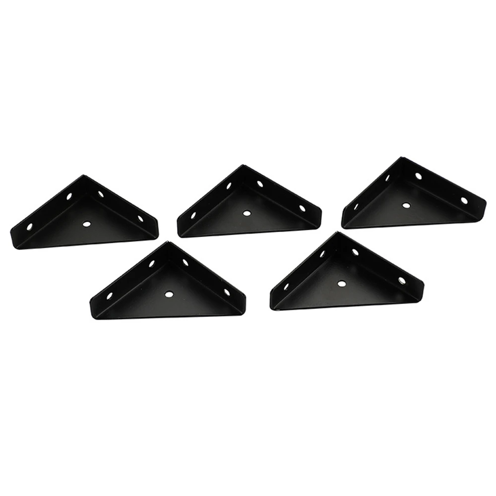 Customized Furniture Components 90 Degree Triangle Metal Steel 3 Sided Bed Frame Corner Brace Bracket
