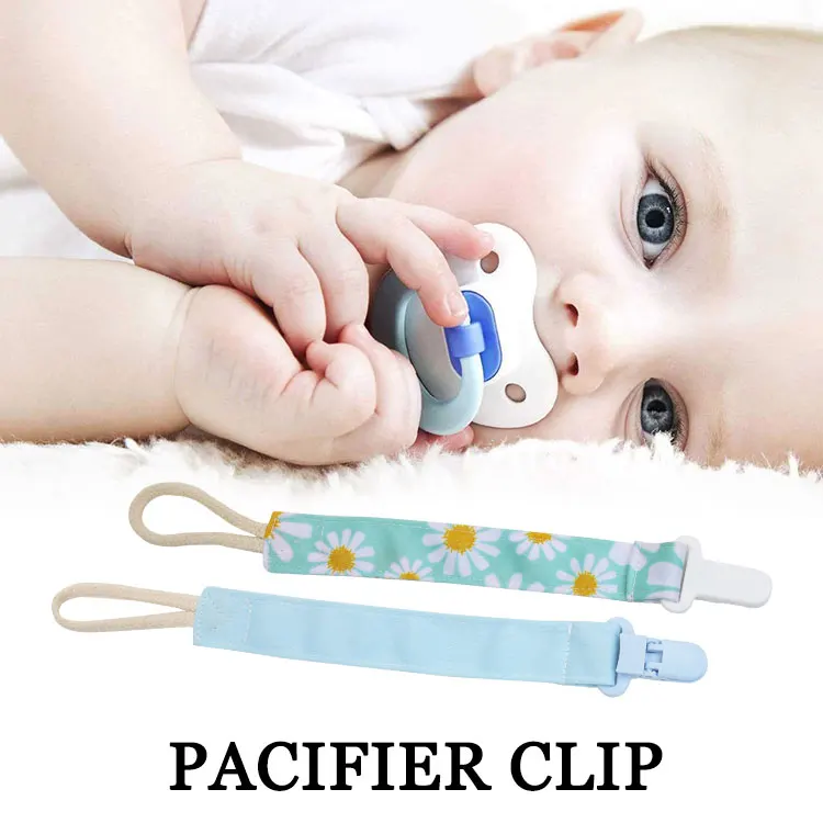 Ananbaby Good Quality Portable Pacifier Clip Dummy Holder Polyester Baby Teething Clip Pacifier Chain