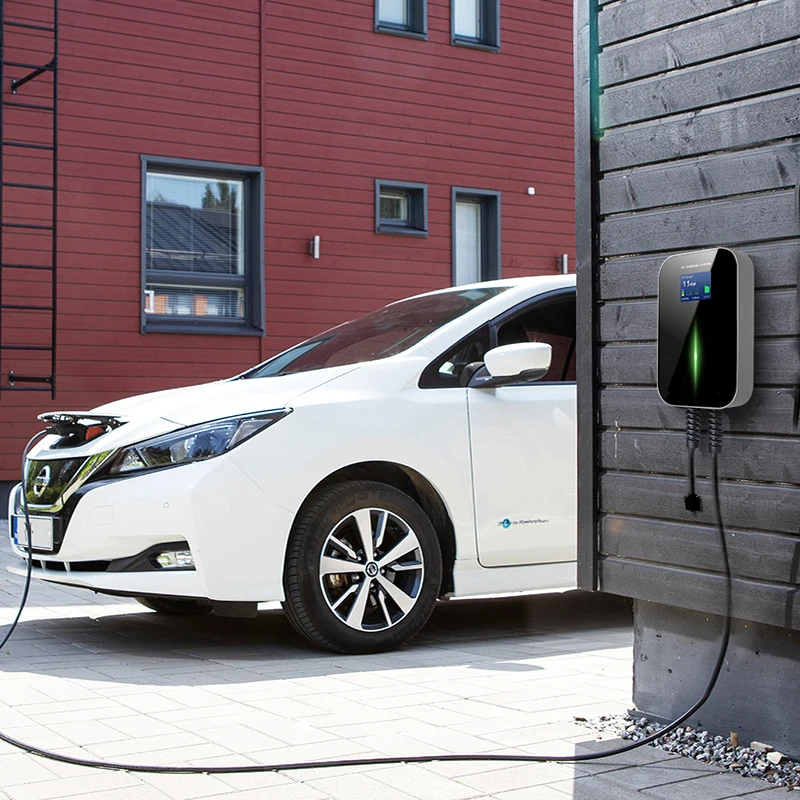 32A Level 2 J1772 EV Charger Wallbox with Smartphone APP