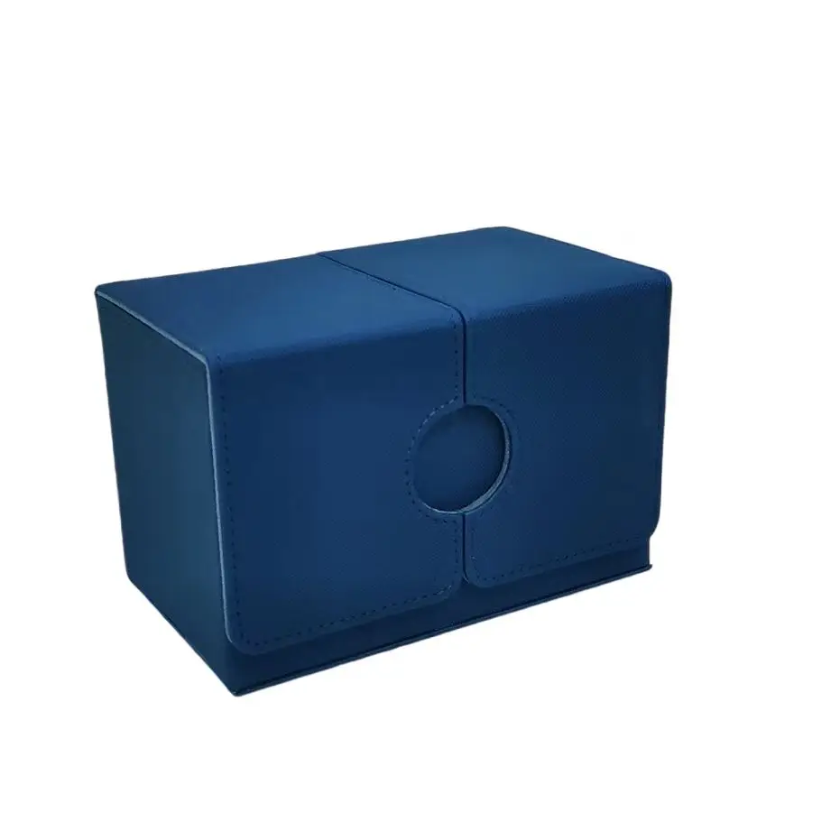 New Magnetic Game Card Case Large Size Fits Up MTG/TCG/CCG Cards Card Deck Box With Pu Divider Compatible JO-BXS-2