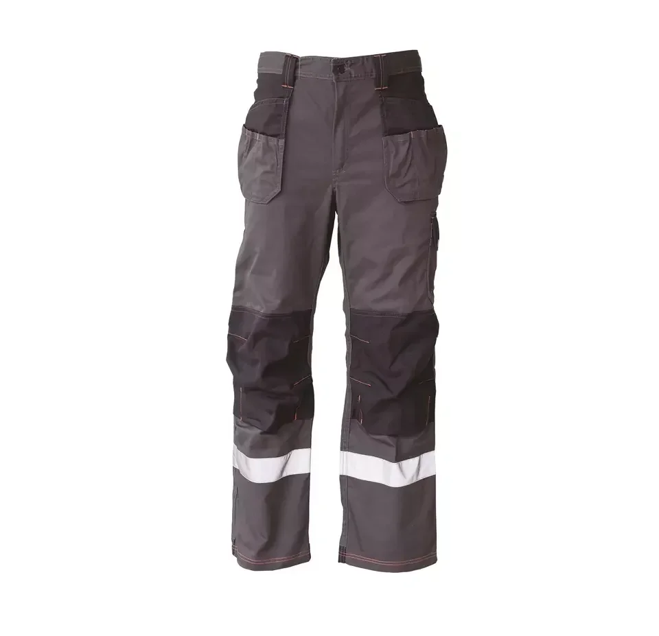 High Visibility New Arrival Breathable Waterproof Black Wear Work Trousers With Reflective Tapes