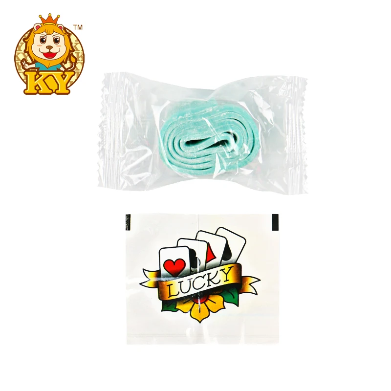 Wholesale custom OEM plastic dinosaurs shaped fruity flavor bubble gum chewing candy with tattoo