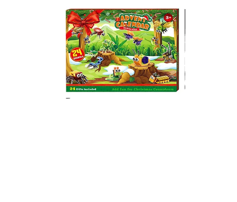 New Brand Creative Animal World Insect Building Blocks Kids Educational DIY Toys Puzzle Blocks