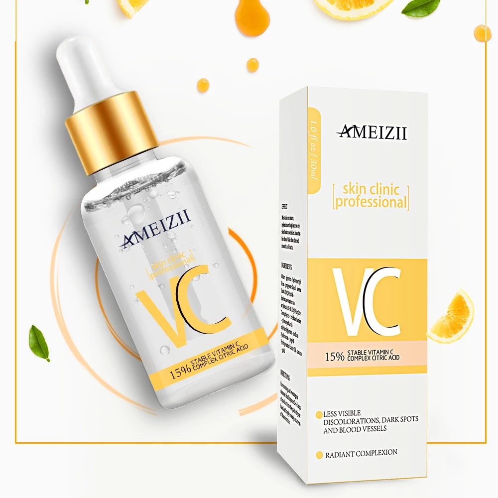 Organic Brightening Vit VC Vitamin C Serum Facial Serum Anti Aging Anti Wrinkle Whitening Moisturizing Facial Serum
