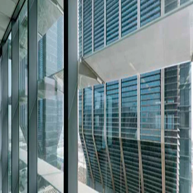 Price of Unbreakable Bathroom Jalousie Window Glass Type with Built in Blinds