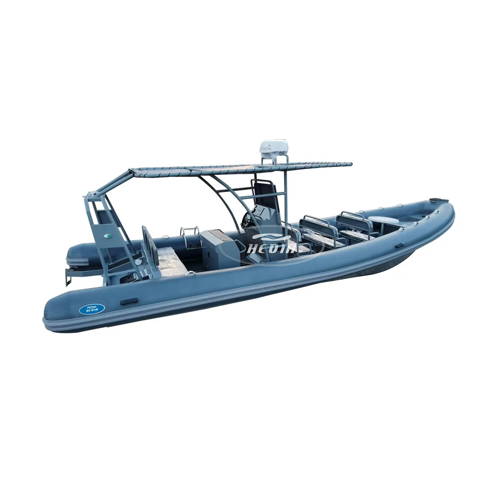 28-футовый RHIB 860 Тактический Подводное плавание с алюминиевым корпусом Hypalon надувная Морская Лодка мотором