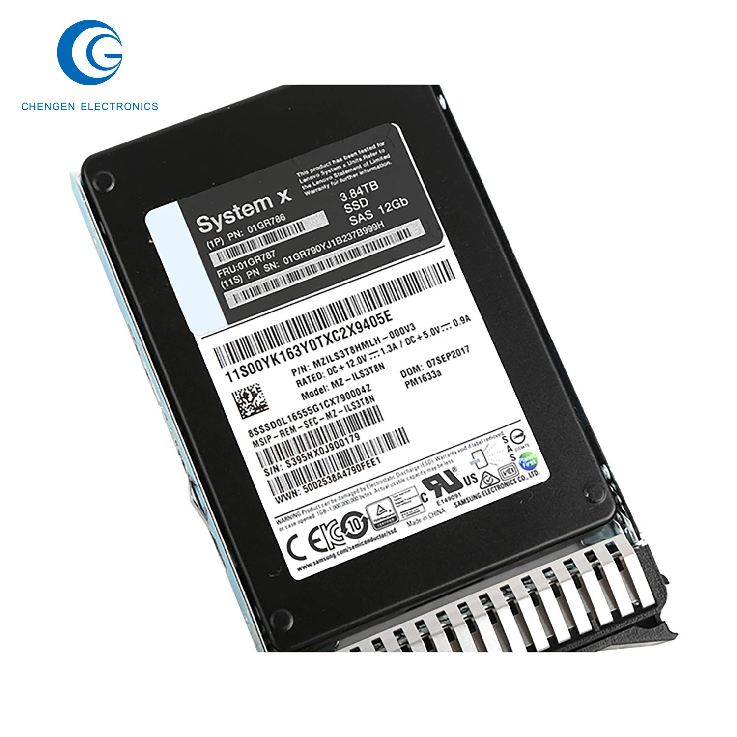 Жесткий диск для хранения 01GR786 01GR787 PM1633A 3 84 ТБ SAS 12 Гб серверный SSD LENOVO