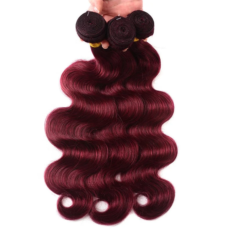 Burgundy 99j Body Wave Bundles Colored Human Hair Bundles 1/3/4 PCS Deals Hair Extensions Brazilian Raw Hair Bundle