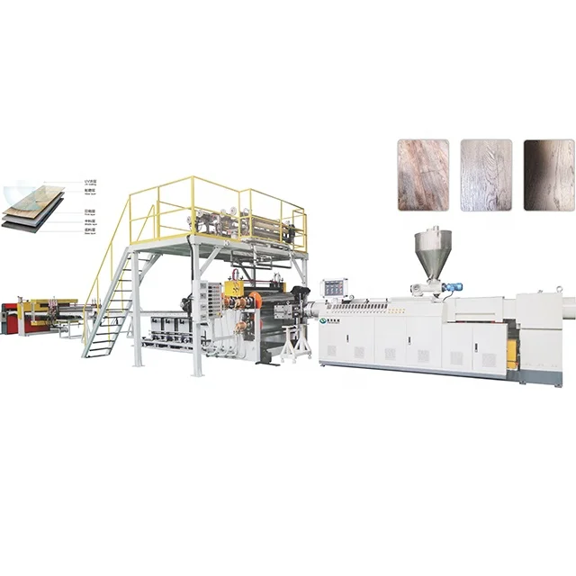 Wood Sawdust Sheets Board Making Machine Wpc Pet Pp Fluted Comugated Plastic Easy Operation Pvc Extrusion Machine PVC Powder