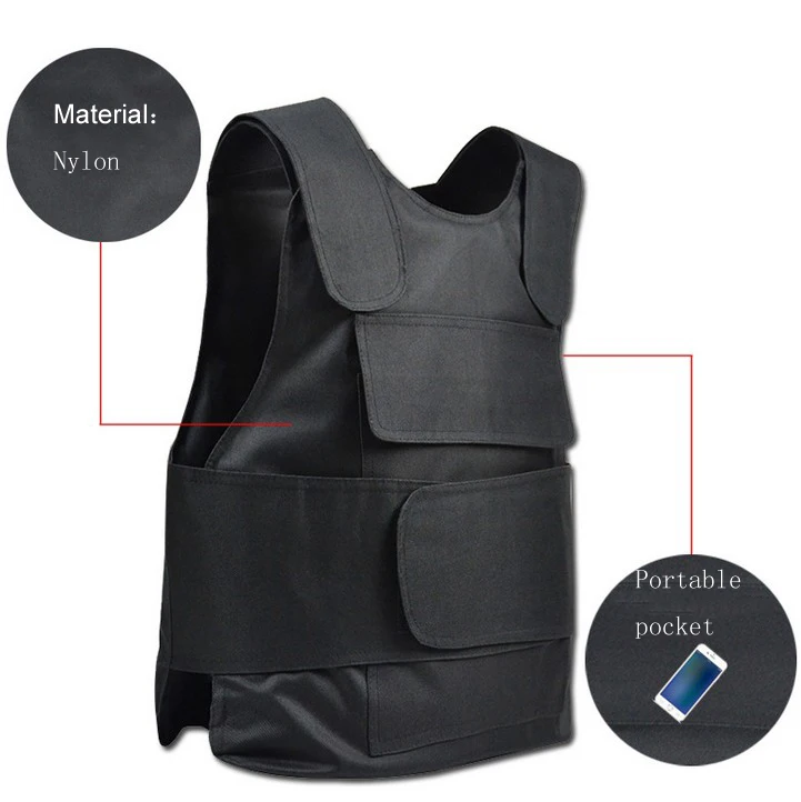 Gina Tactical Gear Stab Proof Vest Portable Protective Tungsten Steel Proof Plates Front  Back Protection Lightweight Waterproof