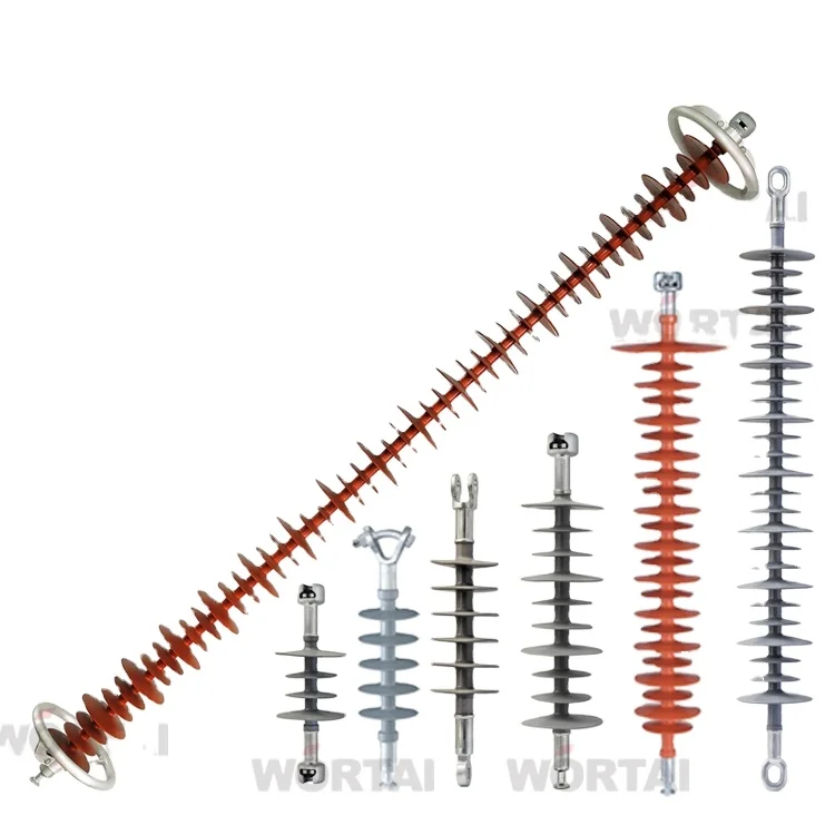 Превосходные подвесные изоляторы Wortai в верхних линиях трансмиссии, полимерный Композитный Изолятор 220kv 70kn