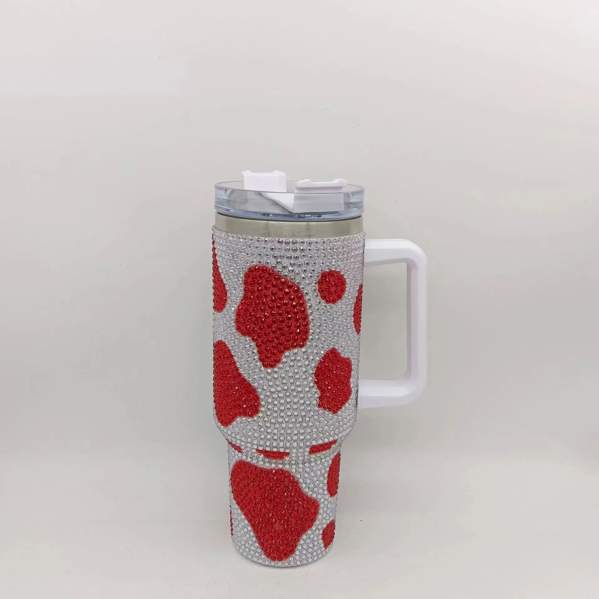 40oz insulated tumbler with straw 40 ounce rhinestone tumbler with handle cow print tumbler cup