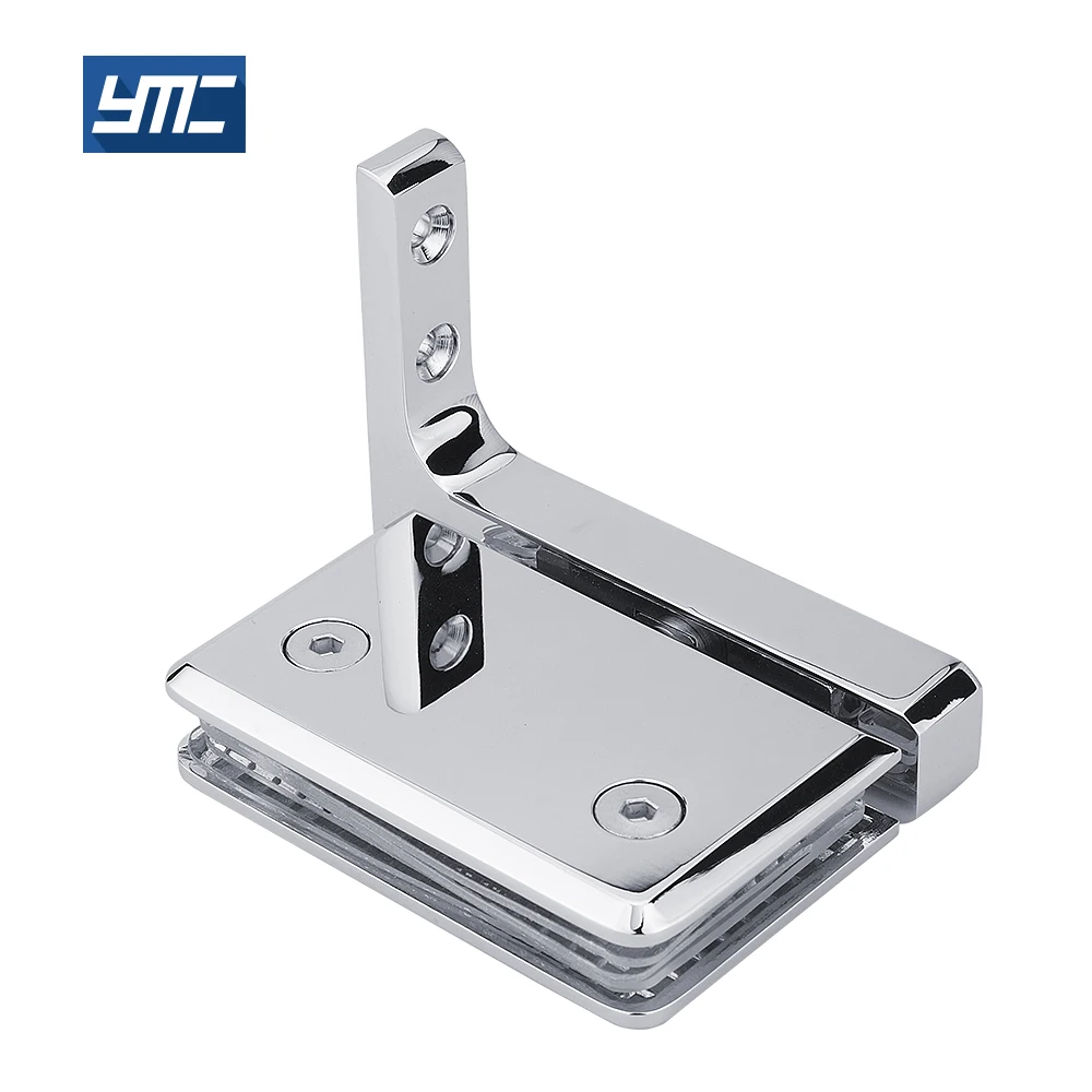 bathroom foldable gate door floor heavy duty metal brass plated light 360 degree hinge glasses