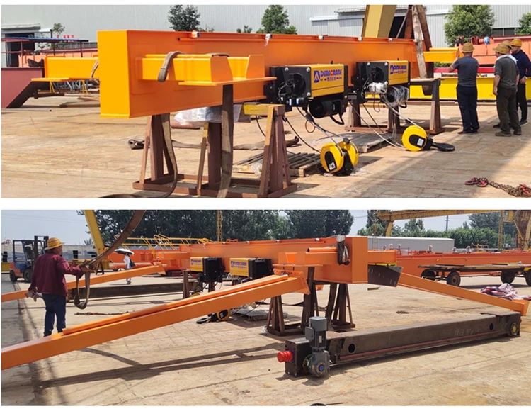 10 ton 16 ton Europe style single girder beam 12.5 T 15 ton gantry crane overhead EOT crane for sale in Seaside workshop