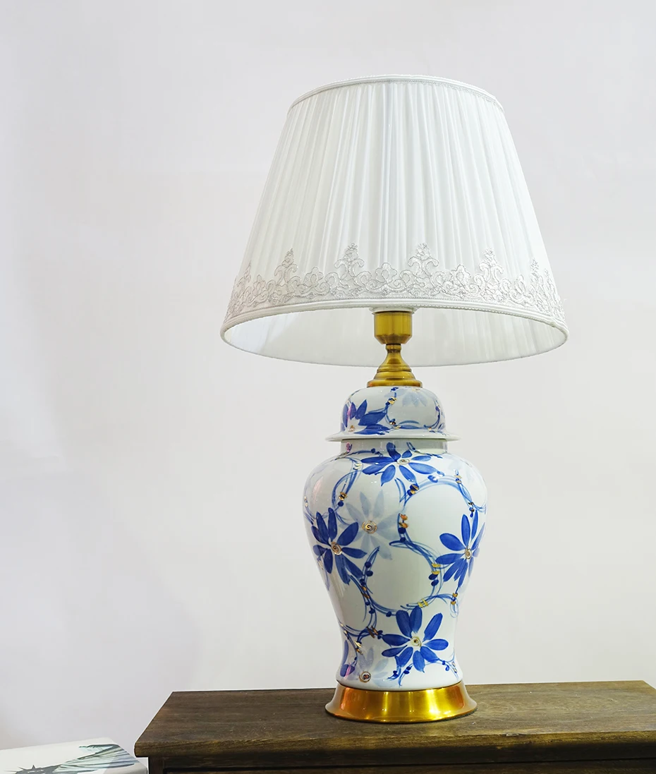 chinese blue and white table lamp Stunning Ceramic Table Lamp antique chinese blue and white porcelain table lamp