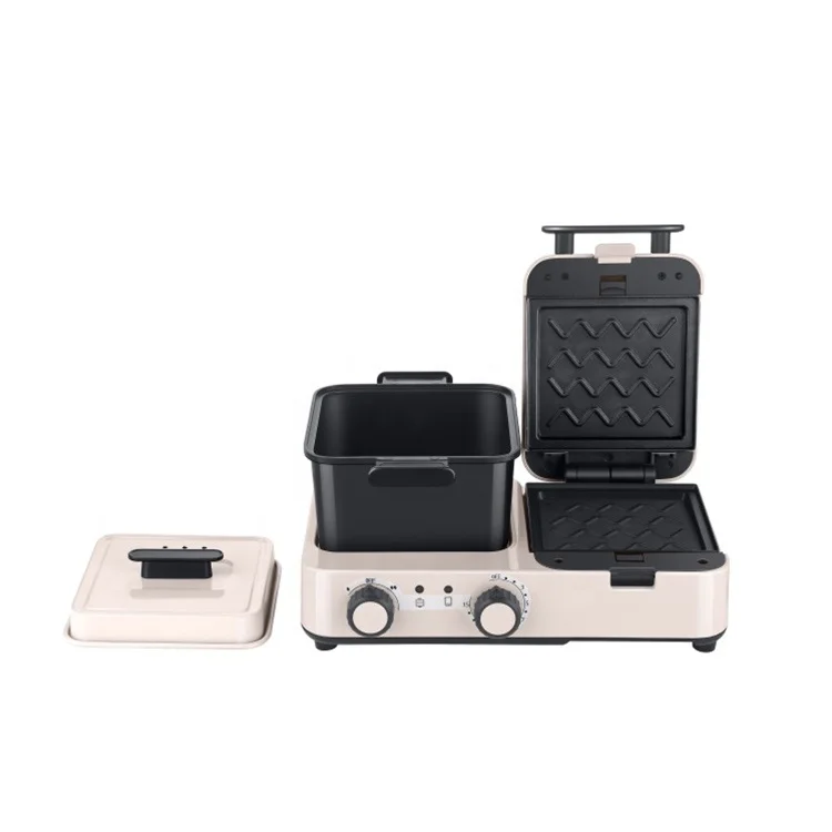 Wholesale Multi-function Sandwich  maker 3 in 1 Breakfast Maker with frying function steam cooker