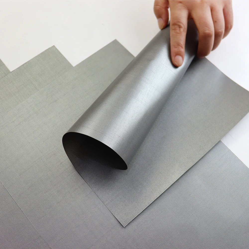 Custom Black Barbecue Fiberglass Reusable Non-stick bbq grill Mat