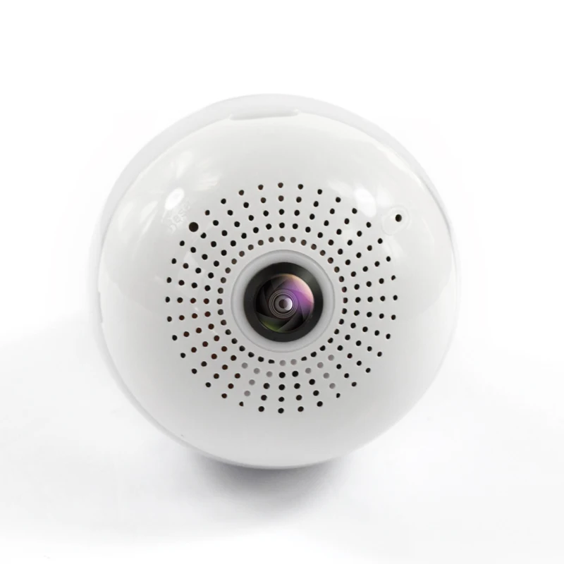 Африканская панорамная Светодиодная лампа 360 градусов 960P1080P для домашней системы видеонаблюдения WiFi лампа «рыбий глаз» лампа IP-камера двухканальная аудиокамера