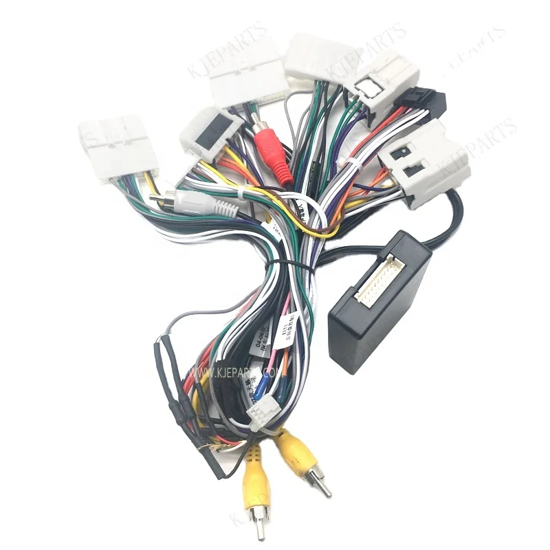 Android Car Stereo Radio 24 Pin 32 Pin Connector Wire Harness with CANBUS for Nissans Murano 2023
