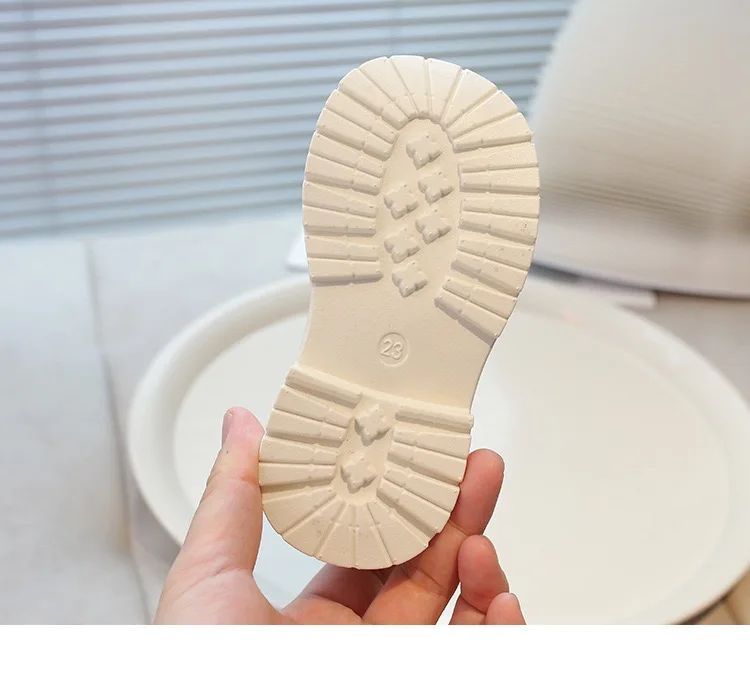 Children white boots baby girls trendy CHELSEA boots shoes 2024 autumn new hot selling soft sole fashion ankle boots kids