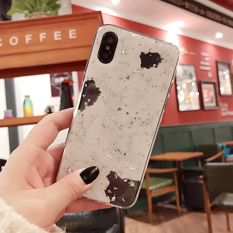  Блестящий блестящий чехол для телефона из ТПУ iphone Аксессуары мобильных