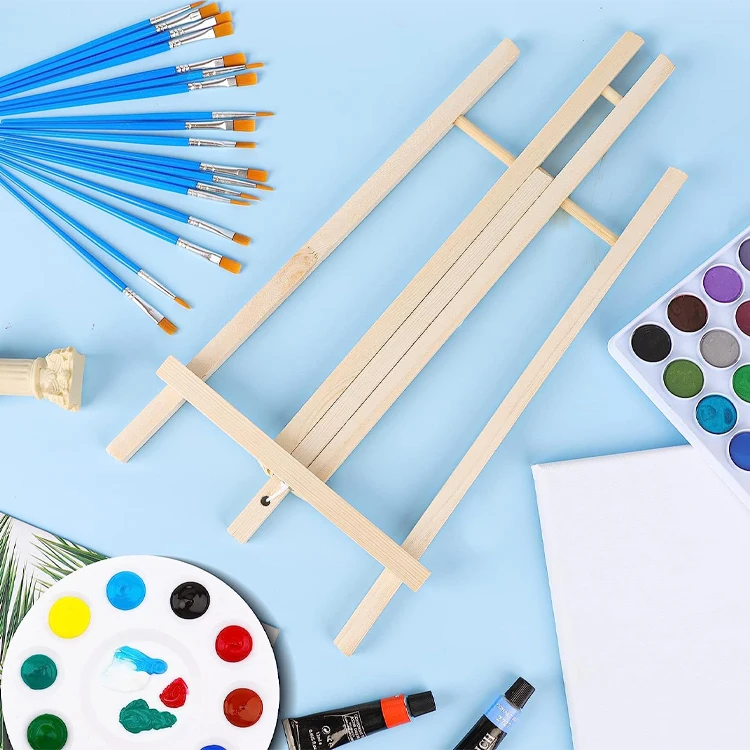Hot sale artist Custom Adjustable Beech Wooden Acrylic Paint Art Easels for Kids
