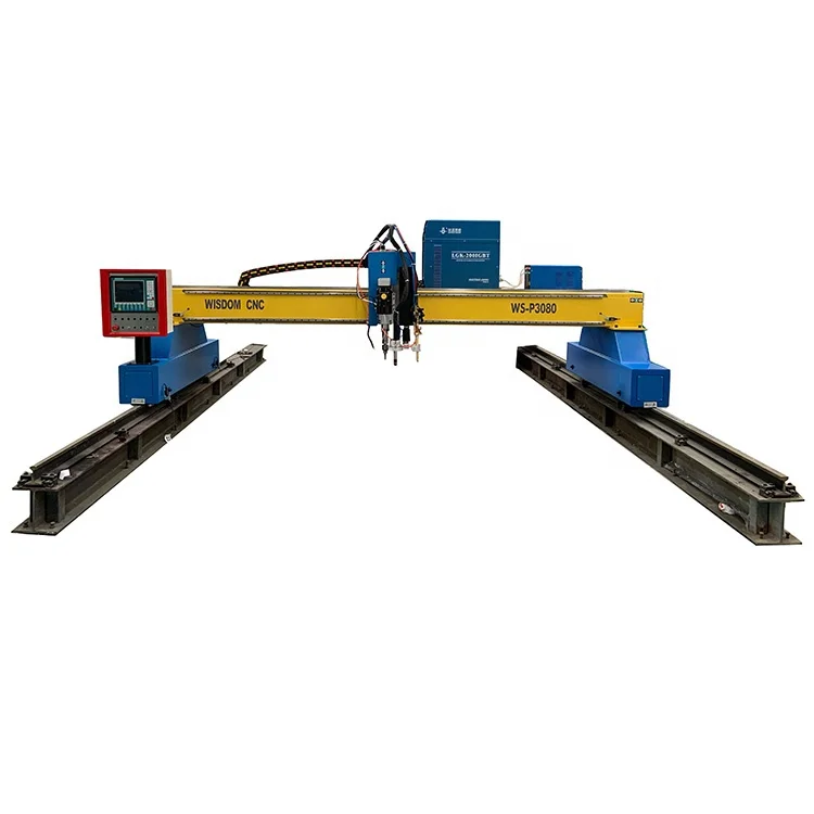 Steel fabrication gantry metal cutting plasma oxygen cnc cutting machine