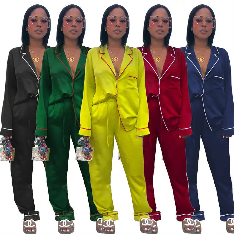 2021 Hot Pyjamas Wholesale Milk Satin Silk Sleepwear Short Sleeve Pajama Sets Designer Silk Robes