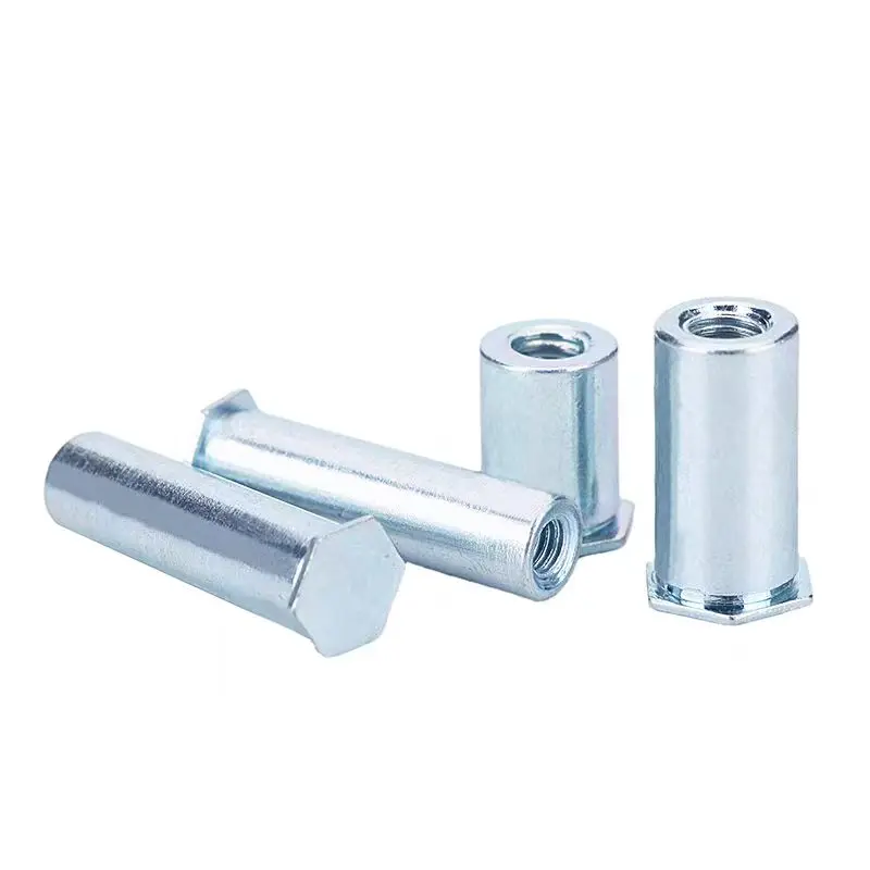 Blue and White Zinc Blind Hole Studs Rivets and Nuts Column Screws Product Category