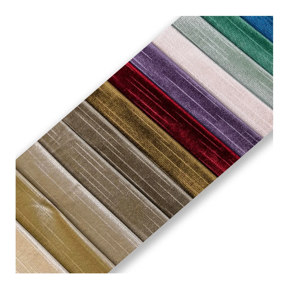 Custom upholstery plush  holland velvet fabrics upholstery furniture dyed for sofa velvet fabric
