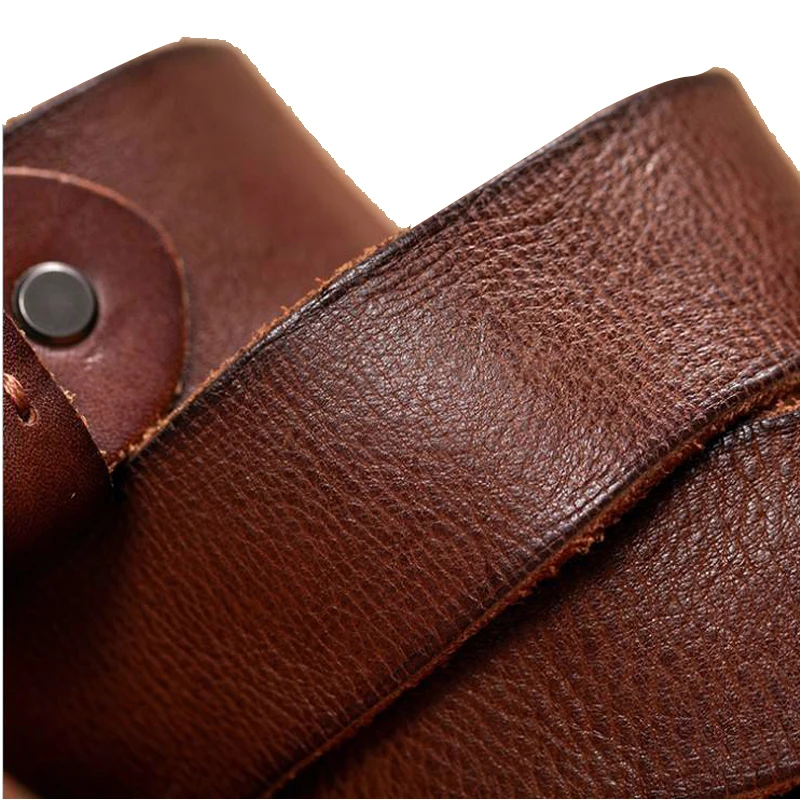 Ремень из 100% натуральной воловьей кожи мужской, модный пояс с классической пряжкой, оригинальный дизайн