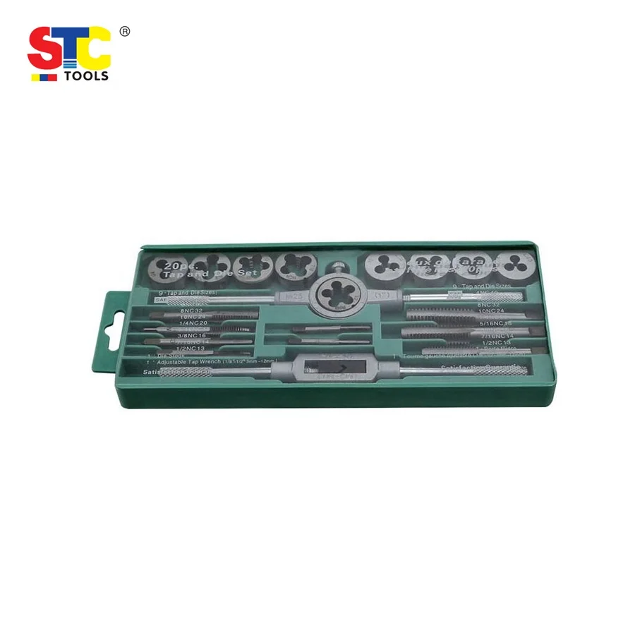 20pcs tap and die set HSS alloy steel screw thread tap thread rolling die tap&die