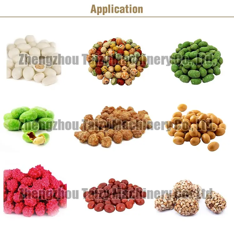industrial equipment roasted honey fried flour coated peanut processing production line