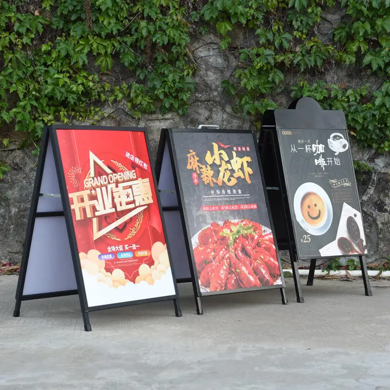 A1 Aluminum Metal Poster Stand Aluminium Sign Outdoor Advertising Display Board A Frame