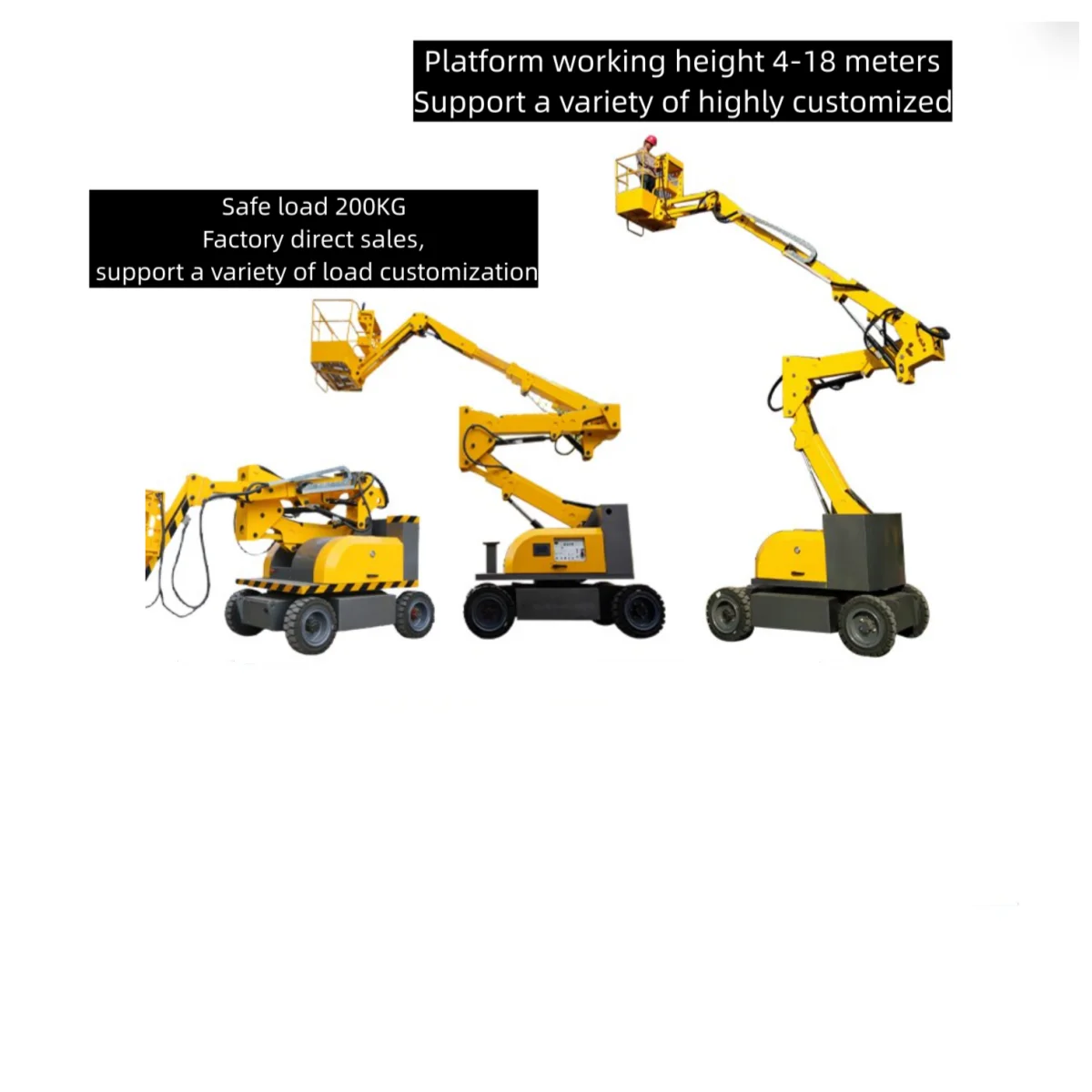 Best Selling High Quality lift aerial work platform Diesel Articulating Boom Aerial Work Platform