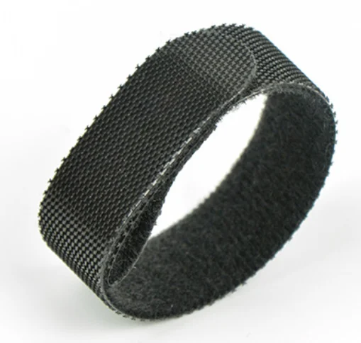 Wholesale black self-adhesive Hook Loop Cable tape Tie Nylon Strap Fasteners For Cellphone Usb Data Wire And Charger Ear Phone