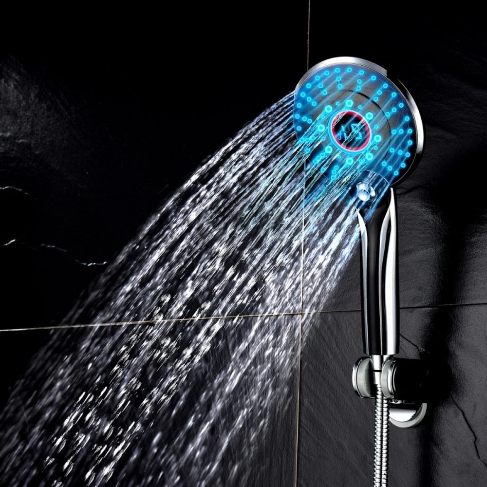 LED Shower Head Digital Temperature Control 3 Spraying Mode  Sprayer Water Saving Filter