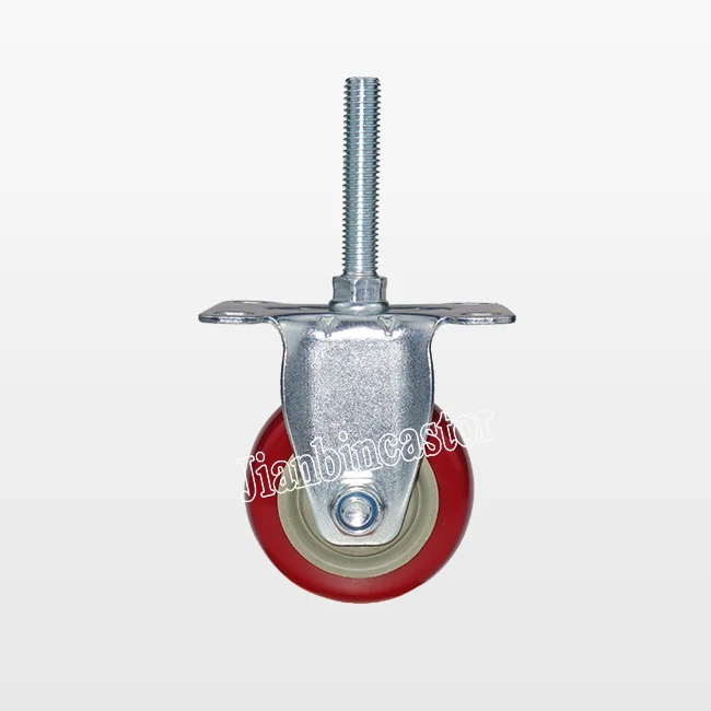 Fix threaded stem Wheel caster Manufacturers direct wholesale material handling equipment parts castor wheel m8 threaded steml